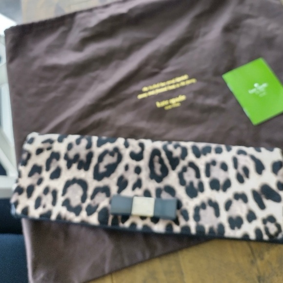 Kate Spade Animal Print clutch - Picture 2 of 3